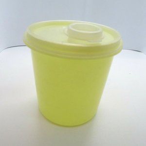 Vintage Tupperware Canister Lid Seal Flip Top Small Yellow 603-1 USA Made